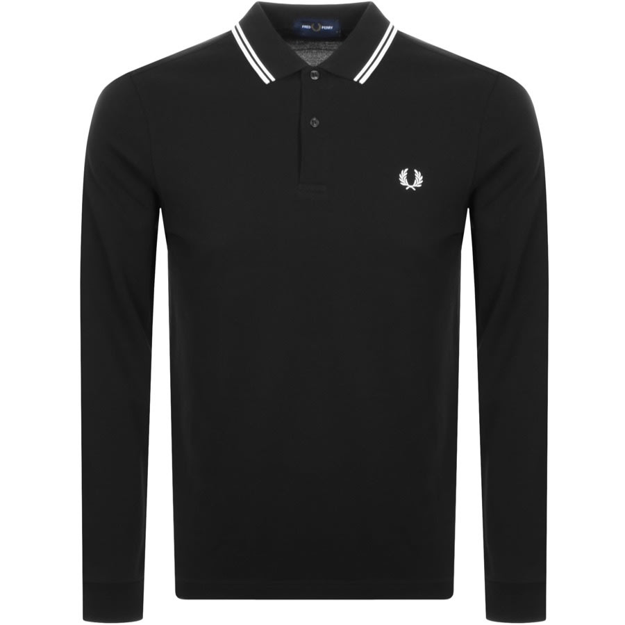 Alternative Image for ProductFred Perry Twin Tipped Long Sleeved Polo Black1
